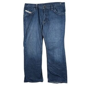 Vintage Diesel Tyel Jeans Mens 36x30 Bootcut Button Fly Italy Distress Y2K Relax